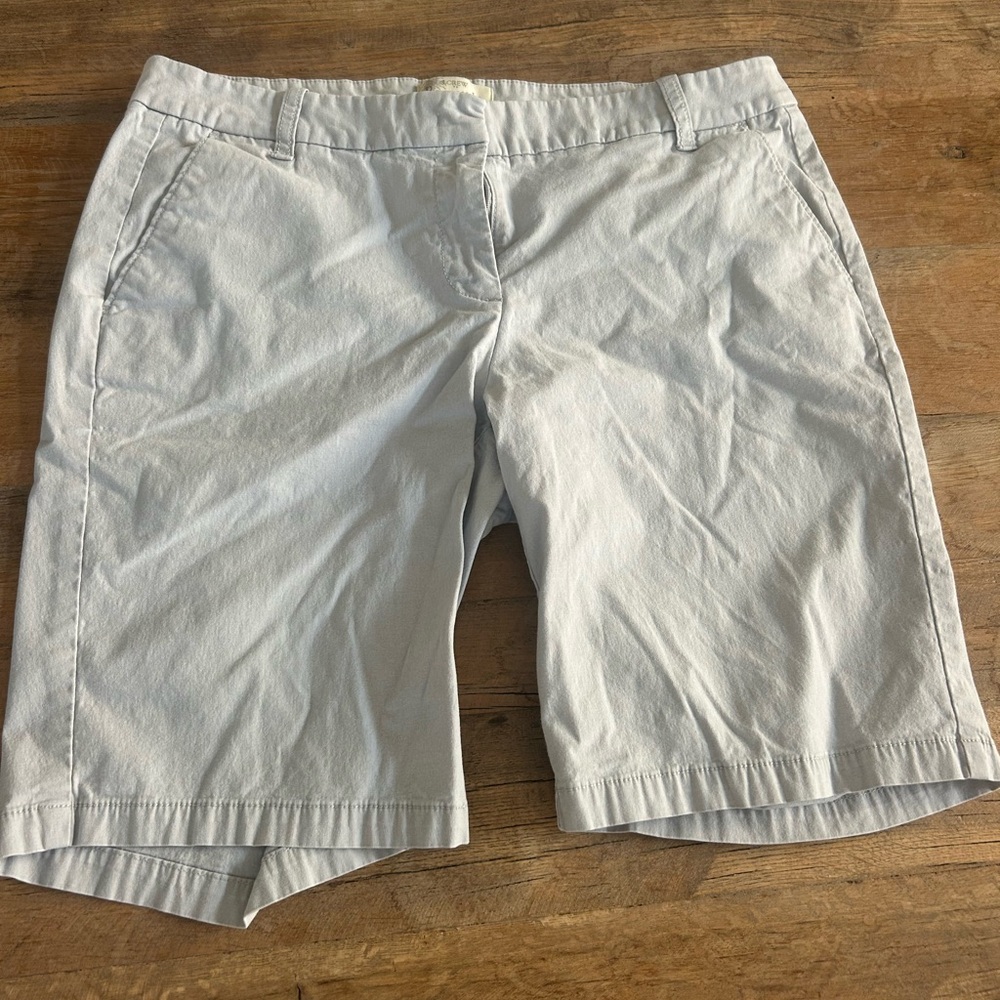 J. Crew Gray Bermuda Shorts Casual Cotton Blend